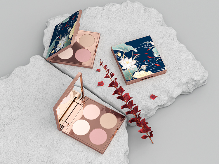 四宮格圓格子塑料眼影盤包裝注塑加工 四宮格圓格子塑料眼影盤包裝注塑加工