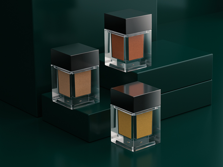 四方形透明眼霜/粉底分裝瓶注塑 四方形透明眼霜/粉底分裝瓶注塑