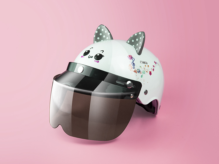 女電動車頭盔四季可愛半盔安全帽現貨 女電動車頭盔四季可愛半盔安全帽現貨